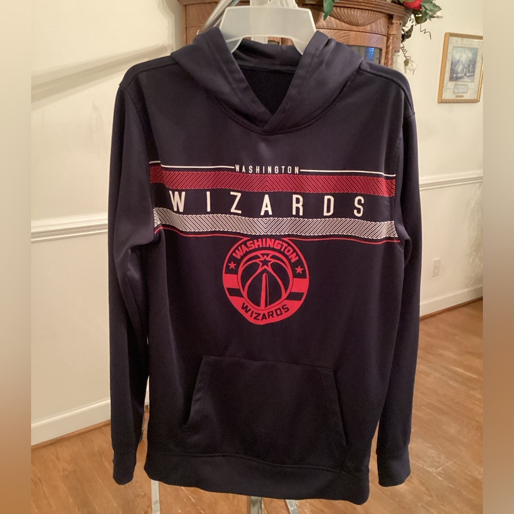 Mens’ WASHINGTON WIZARDS BASKETBALL HOODIE DARK NAVY BLUE - NEW - SIZE SMALL